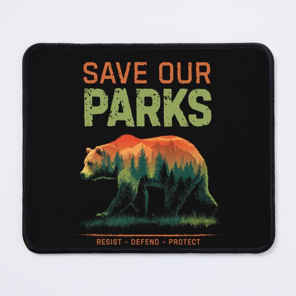 Item preview, Save Our Parks designed and sold by GoodOldVintage.
