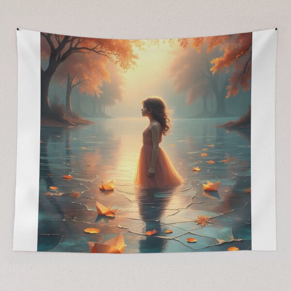 Item preview, Solitude in the Autumn Lake designed and sold by oanaunciuleanu.