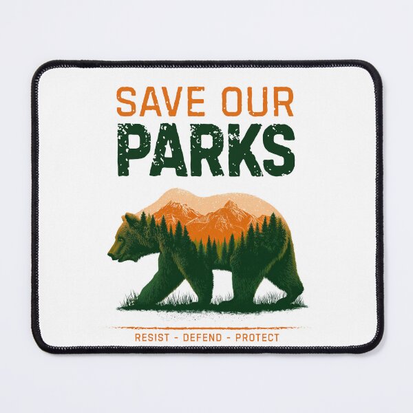 Item preview, Save Our Parks designed and sold by GoodOldVintage.