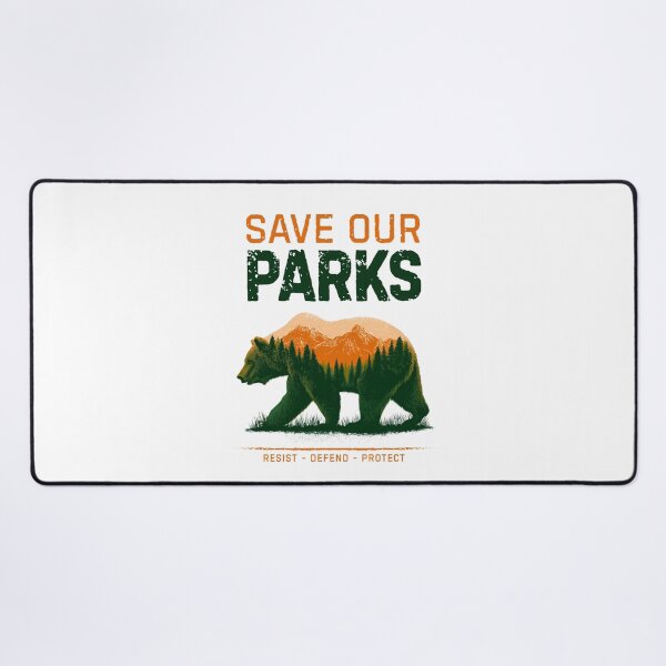 Item preview, Save Our Parks designed and sold by GoodOldVintage.