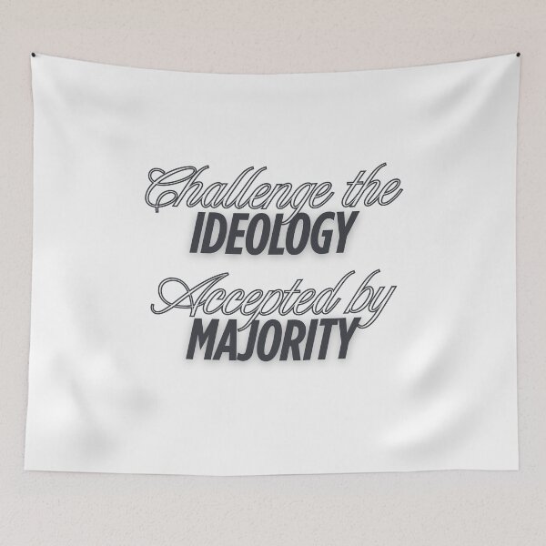 Item preview, Challenge the Ideology (Ver 1 - Cursive) designed and sold by HarmoniaVX.