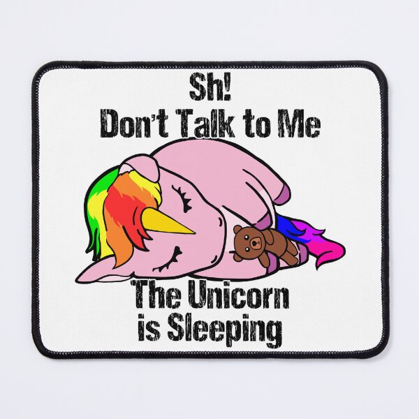 Item preview, No Talking - Sleeping Unicorn designed and sold by Batmantis275.