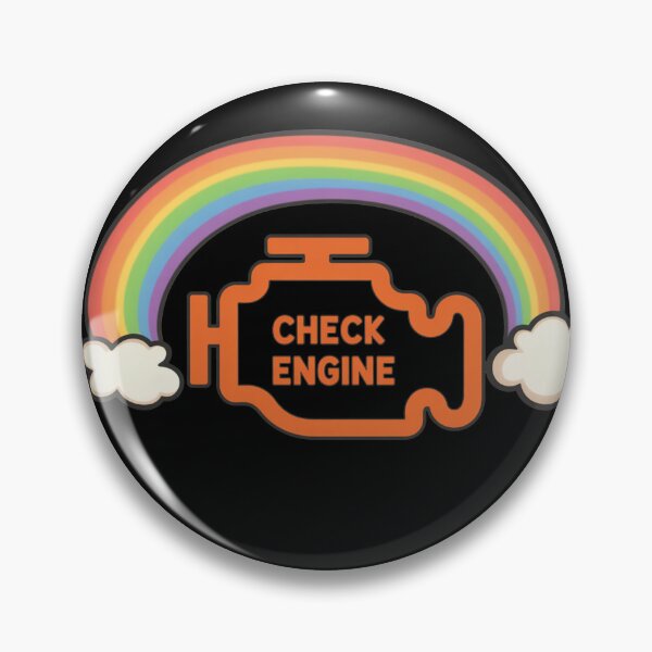 Item preview, Check Engine Light Funny Rainbow Design designed and sold by MonkiFlipp.