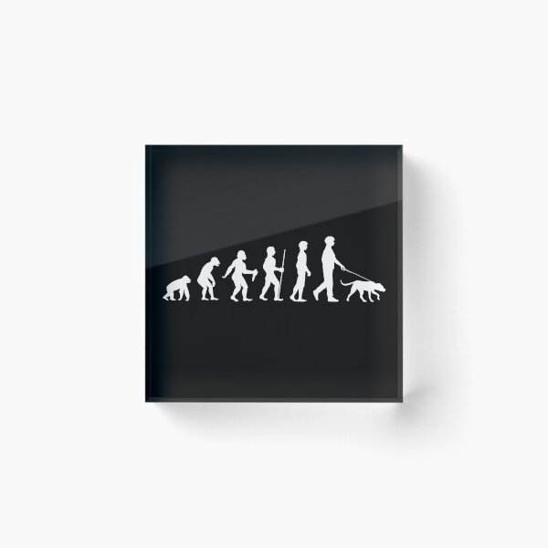 Item preview, Funny Human Evolution Dog Walker designed and sold by Jaudaux Designs.