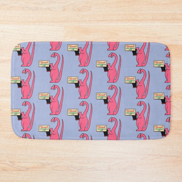 Item preview, Vernal Utah Dinosaur Mascot Dinah Retro Travel Graphic designed and sold by ArtSpireWorks.