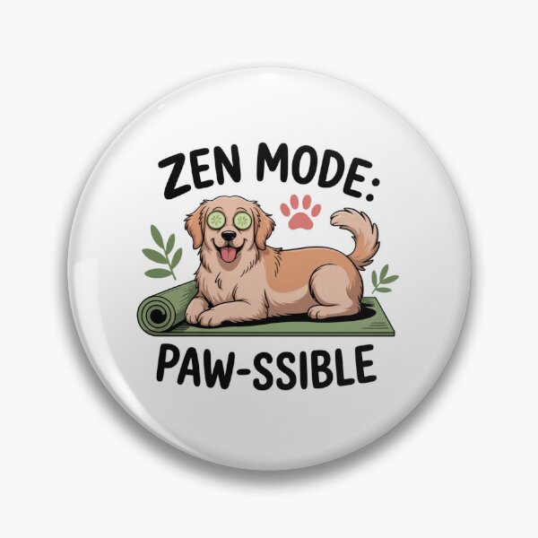Item preview, Zen Mode Pawssible – Cute Dog Yoga Design designed and sold by ArtByYunus.