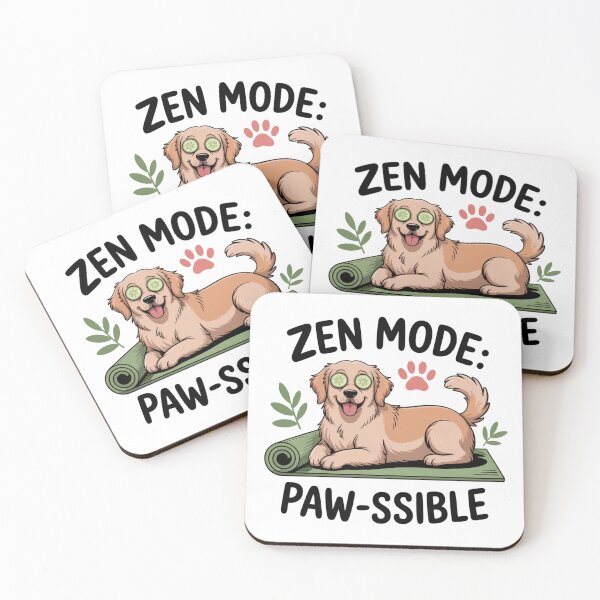 Item preview, Zen Mode Pawssible – Cute Dog Yoga Design designed and sold by ArtByYunus.