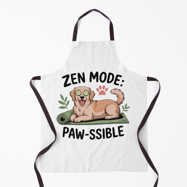 Item preview, Zen Mode Pawssible – Cute Dog Yoga Design designed and sold by ArtByYunus.