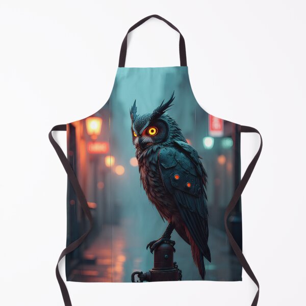 Item preview, The Cybernetic Owl Sentinel designed and sold by oanaunciuleanu.