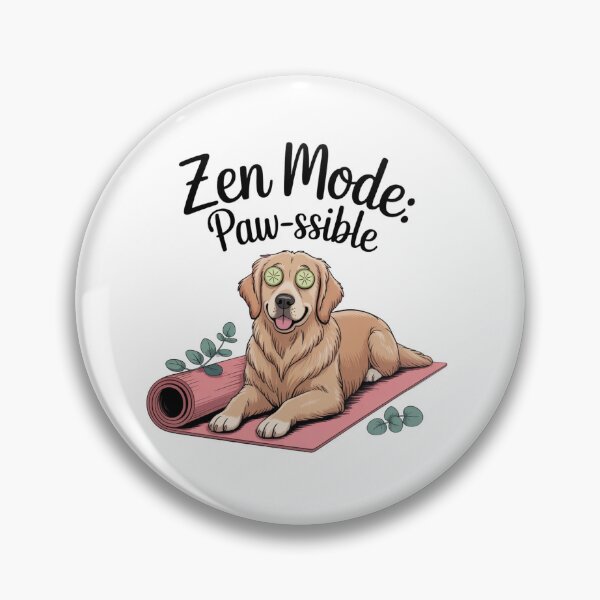 Item preview, Zen Mode Pawssible – Cute Dog Yoga Design designed and sold by ArtByYunus.