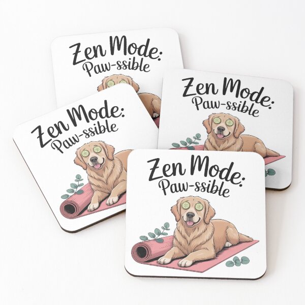 Item preview, Zen Mode Pawssible – Cute Dog Yoga Design designed and sold by ArtByYunus.