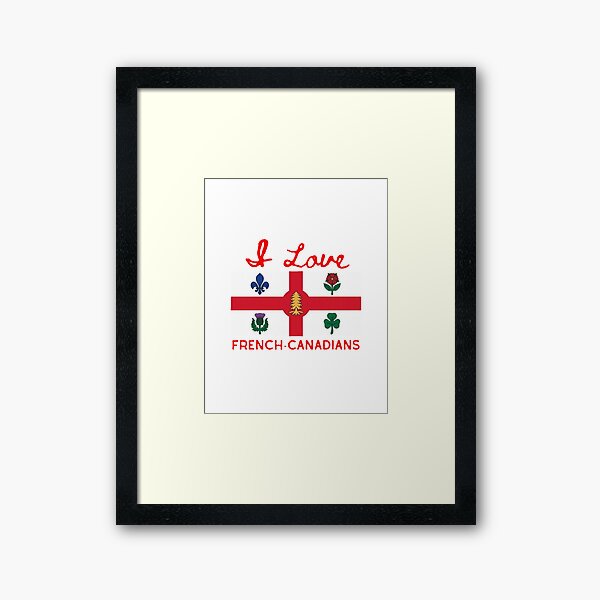 Aperçu de l'œuvre J'aime les Canadiens français créée et vendue par JLClassics.
