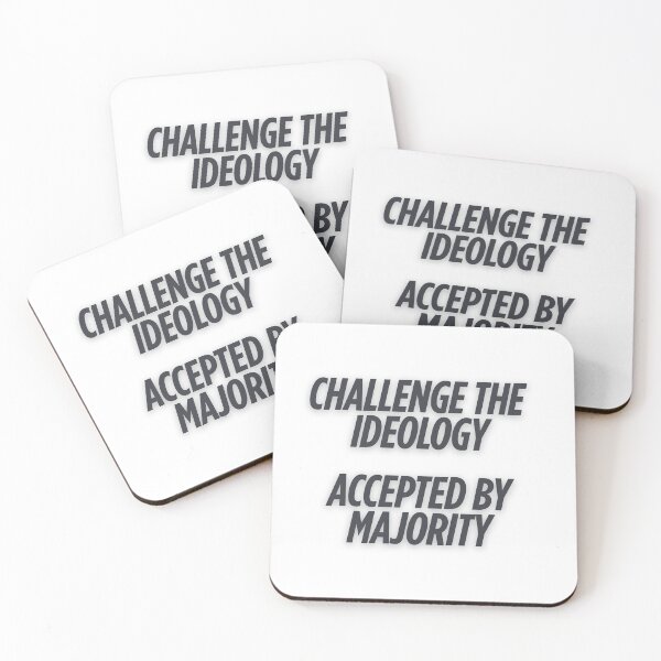 Item preview, Challenge the Ideology (Ver 2 - Black/Bold) designed and sold by HarmoniaVX.