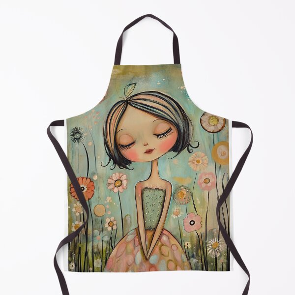 Item preview, Beautiful girl with tiny flowers designed and sold by Chirayu1111.