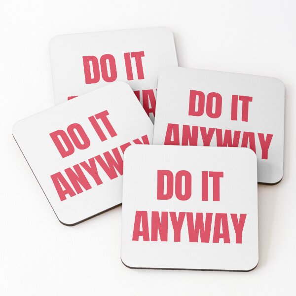 Item preview, Do It Anyway – Red Bold Motivational Quote Design designed and sold by thoratsdesign.