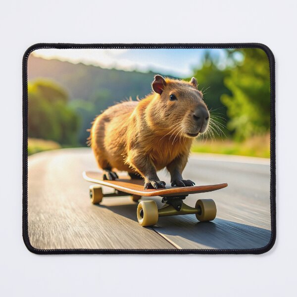 Item preview, Chill Capybara on a skateboard designed and sold by ffpdsgn.