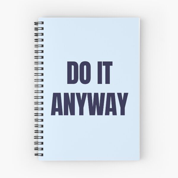 Item preview, Do It Anyway – Navy Blue Inspirational Quote for Focus designed and sold by thoratsdesign.