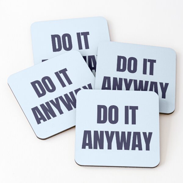 Item preview, Do It Anyway – Navy Blue Inspirational Quote for Focus designed and sold by thoratsdesign.