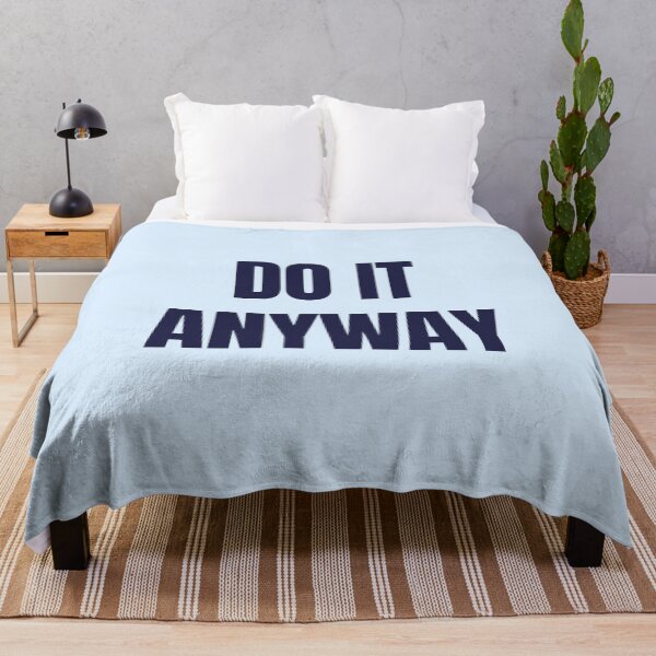 Item preview, Do It Anyway – Navy Blue Inspirational Quote for Focus designed and sold by thoratsdesign.