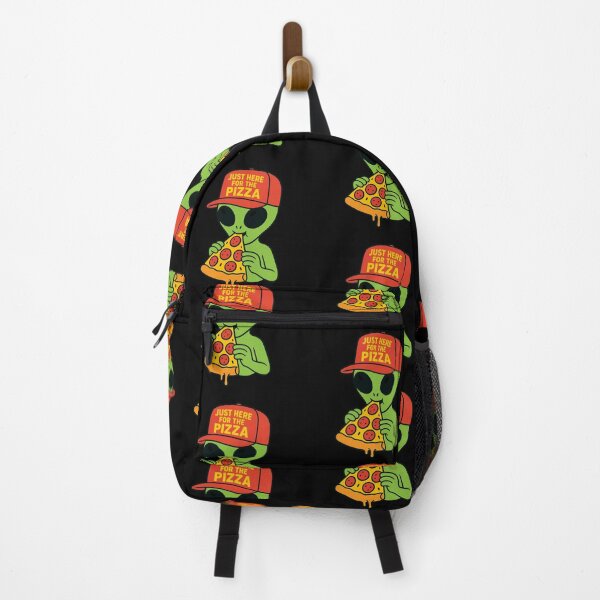 Item preview, Just Here For The Pizza Funny Alien designed and sold by Alex Songs.