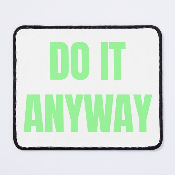 Item preview, Do It Anyway – Mint Green Clean Motivational Quote designed and sold by thoratsdesign.