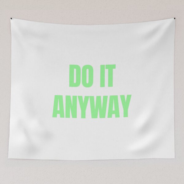 Item preview, Do It Anyway – Mint Green Clean Motivational Quote designed and sold by thoratsdesign.