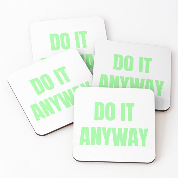 Item preview, Do It Anyway – Mint Green Clean Motivational Quote designed and sold by thoratsdesign.