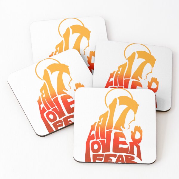Item preview, Faith Over Fear – Jesus Silhouette Calligram Design designed and sold by MilkaMillyBoo.