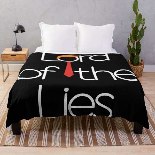 Item preview, Rhetoric & Red Flags - Lord of the Lies Political Satire - White Text designed and sold by FaeryNuff.