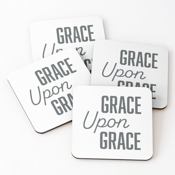 Item preview, Grace Upon Grace Christian T-Shirt – Inspirational Bible Quote Shirt designed and sold by CrossCrafted.