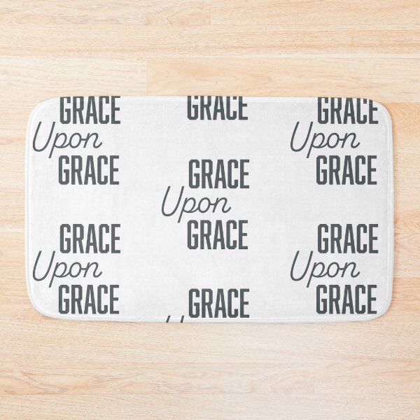 Item preview, Grace Upon Grace Christian T-Shirt – Inspirational Bible Quote Shirt designed and sold by CrossCrafted.