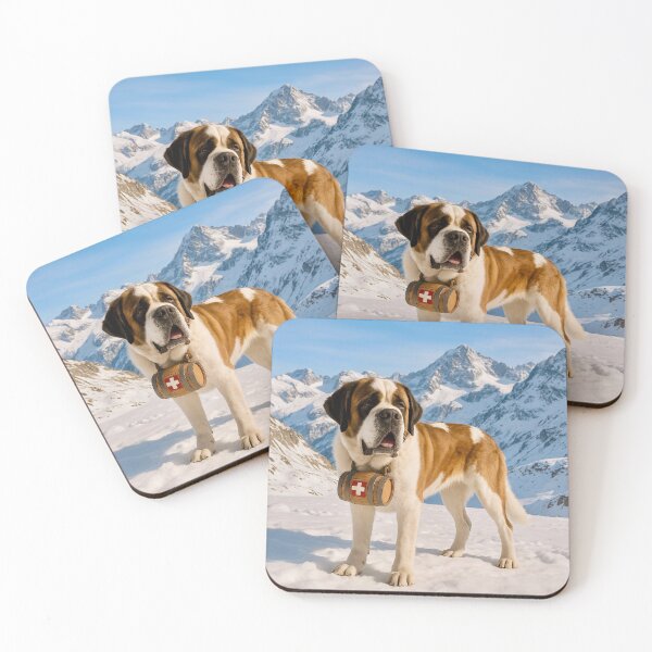 Item preview, A St. Bernard in the snow designed and sold by Steffani Lehmann.