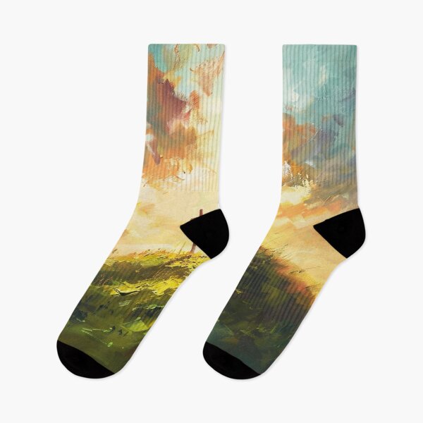 Item preview, Crosses on Hill Oil Painting designed and sold by Unashamed444.