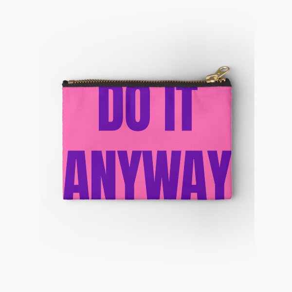 Item preview, Do It Anyway – Feminine Motivational Quote in Purple & Pink designed and sold by thoratsdesign.