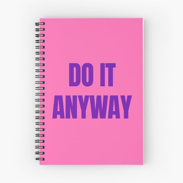 Item preview, Do It Anyway – Feminine Motivational Quote in Purple & Pink designed and sold by thoratsdesign.