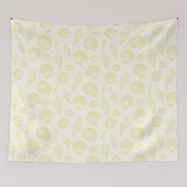 Item preview, Seashells Butter Yellow designed and sold by SilverPegasus.