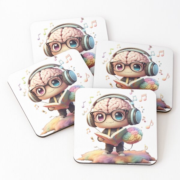 Item preview, Chibi Brain Power – Smart & Soothing Vibes designed and sold by 001Haiba.