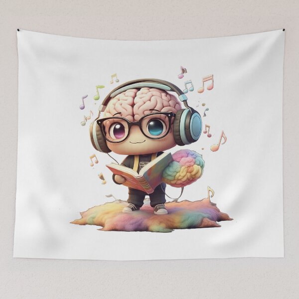 Item preview, Chibi Brain Power – Smart & Soothing Vibes designed and sold by 001Haiba.
