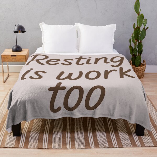 Item preview, Resting Is Work Too – Minimalist Motivational Quote designed and sold by ChernivtsiSkoda.