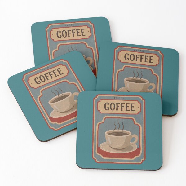 Item preview, Fresh Coffee Retro designed and sold by ellealsopaints.