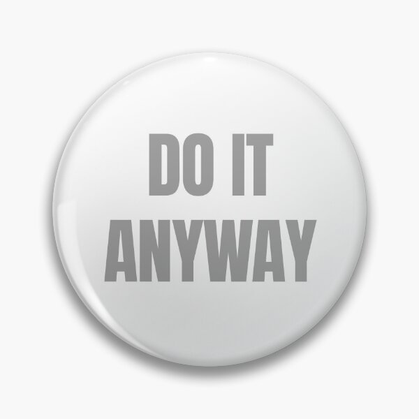 Item preview, Do It Anyway – Light Grey Minimal Inspirational Quote designed and sold by thoratsdesign.