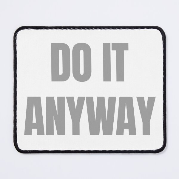 Item preview, Do It Anyway – Light Grey Minimal Inspirational Quote designed and sold by thoratsdesign.
