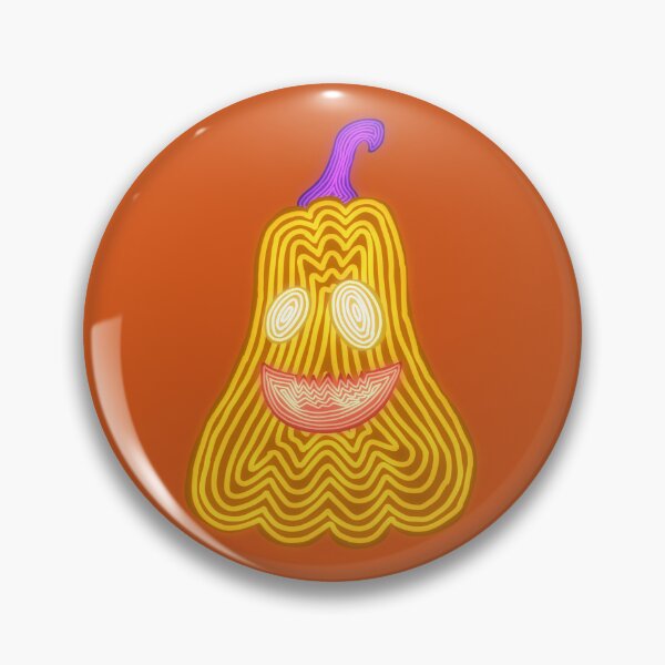 Item preview, Neon Line Art Halloween Pumpkin Sticker   designed and sold by PlatwoArtshop.