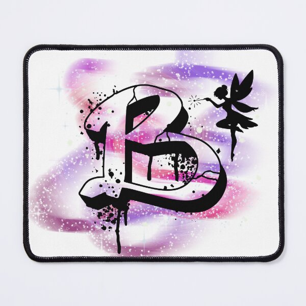 Item preview, Letter B – Fairy on a Starry Background | Fantasy Alphabet Art designed and sold by Lunaria Arts.