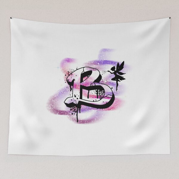 Item preview, Letter B – Fairy on a Starry Background | Fantasy Alphabet Art designed and sold by Lunaria Arts.