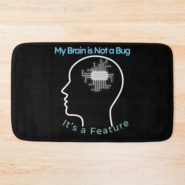Item preview, Neurodiverse Brain Feature Not Bug – Proud mindfully different Tee T-shirt designed and sold by BatonAndInk.