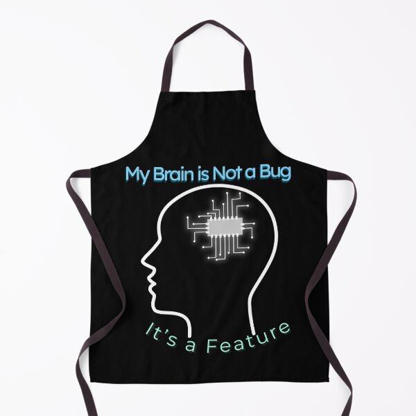 Item preview, Neurodiverse Brain Feature Not Bug – Proud mindfully different Tee T-shirt designed and sold by BatonAndInk.