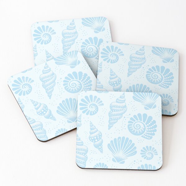 Item preview, Seashells Light Blue designed and sold by SilverPegasus.