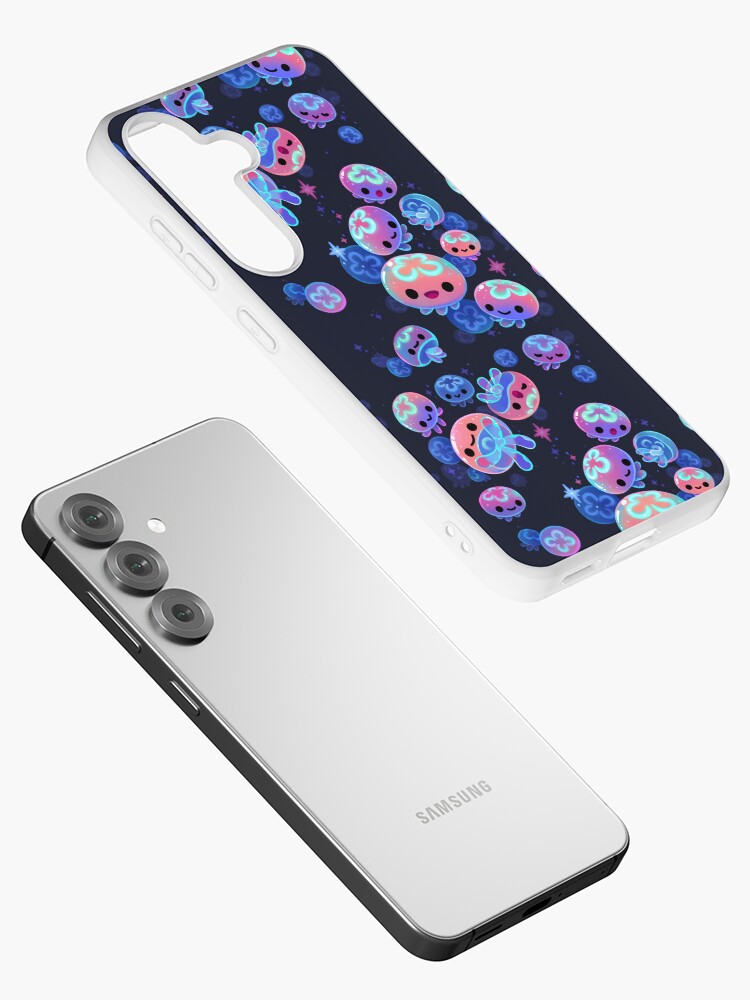 Thumbnail 2 of 4, Samsung Galaxy Phone Case, School of moon jelly designed and sold by pikaole.