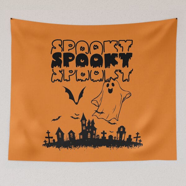 Item preview, Spooky spooky halloween, ghost and bats designed and sold by DżodżoJoy.